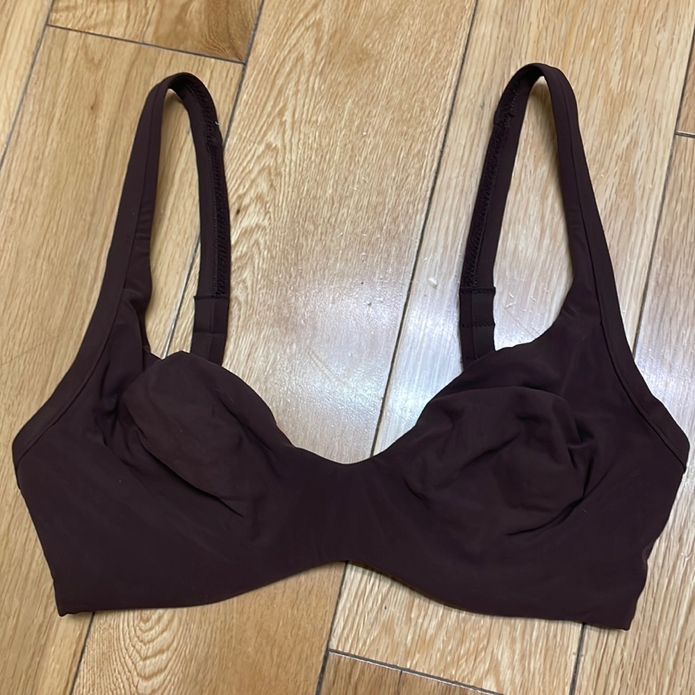 Victoria Secret Brown Swim Set size 34c top small bottom